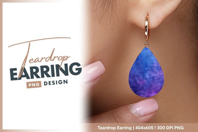 Watercolor texture teardrop shape with cracks Sublimation Regulrcrative 