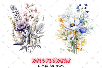 Watercolor Tropical Flowers Clipart Set | Flowers Sublimation Sublimation FloridPrintables 
