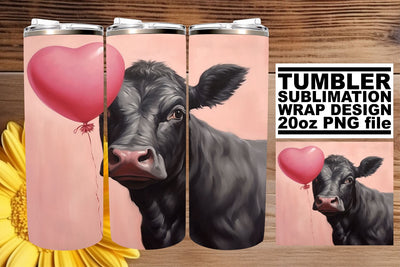 Watercolor Valentine's Day Tumbler Wrap - Sublimation Sublimation afrosvg 