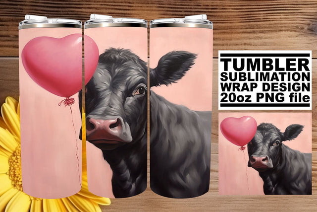 Watercolor Valentine's Day Tumbler Wrap - Sublimation Sublimation afrosvg 