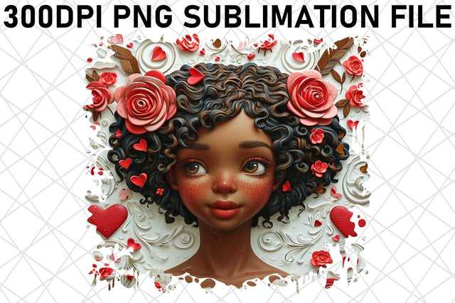 Watercolor Valentine's Magic: Sublimation Sublimation afrosvg 