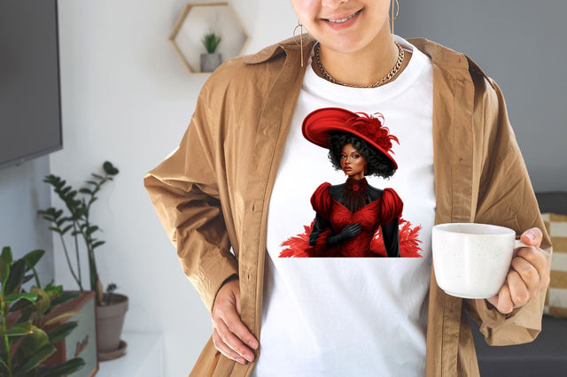 Watercolor Victorian African American Lady Clipart Bundle Sublimation Designangry 