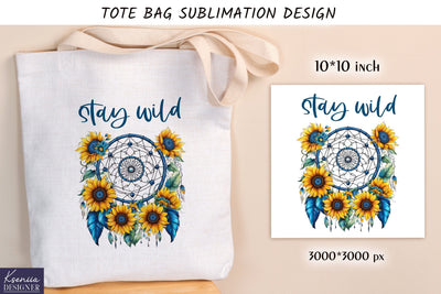 Watercolor vintage dream catcher. Tote bag design Sublimation Kseniia designer 