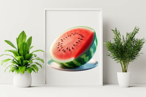 Watercolor Watermelons Clipart Bundle Sublimation SVGArt 