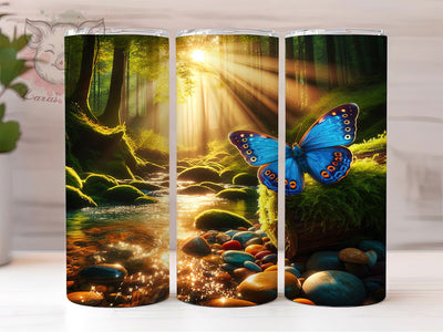 Watercolor Whimsical Butterfly 20oz Tumbler, Artistic Cup Wrap, Elegant Butterfly Design, Sublimation Tumbler Wrap, 20Oz Tumbler Design, Whimsical Watercolor Cup, Stylish Butterfly Wrap Sublimation Lara' s Designs 