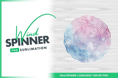 Watercolor wind spinner round sublimation design element Sublimation Regulrcrative 