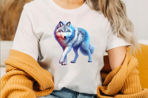Watercolor Wolf PNG Sublimation Clipart Sublimation SVGArt 