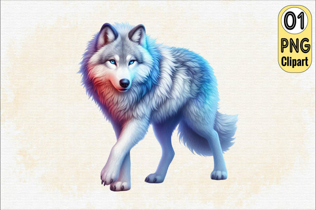 Watercolor Wolf PNG Sublimation Clipart Sublimation SVGArt 