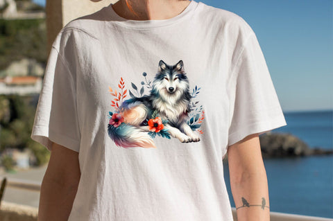 Watercolor Wolf Sublimation Clipart Sublimation SVGArt 