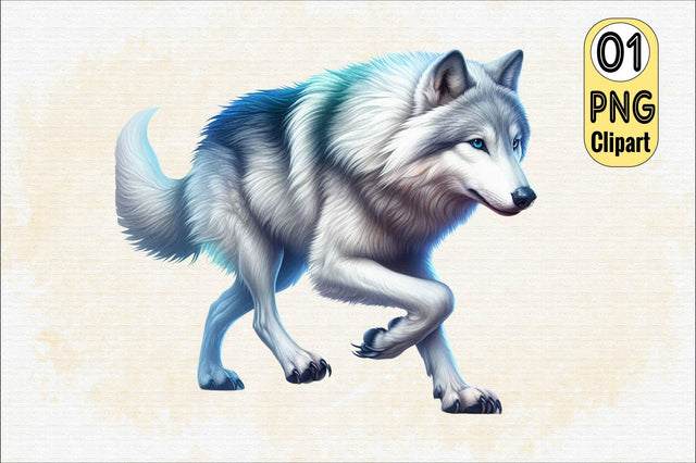 Watercolor Wolf Sublimation Clipart Sublimation SVGArt 