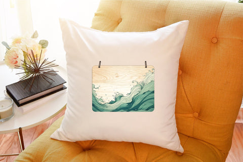 Watercolor Wooden Sign PNG Sublimation designartist 