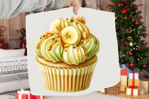 Watercolor Yummy Cupcakes PNG Clipart Sublimation SVGArt 
