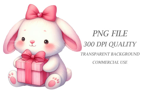 Watercolour Pink Anniversary Party Clipart Sublimation Rupkotha 