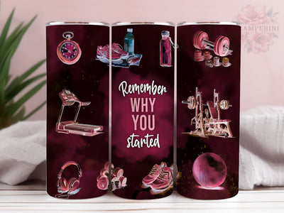 Watercolour Workout 20oz Skinny Tumbler, Workout Tumbler Wrap PNG, Straight & Tapered Tumbler Wrap, Instant Digital Download Sublimation Li Zamperini 