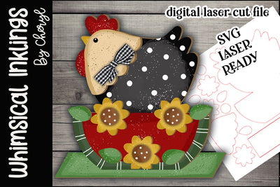 Watermelon Chicken SVG Whimsical Inklings 