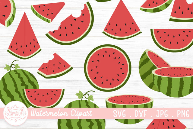 Watermelon Clipart Bundle | Summer Fruit SVG dapiyupi store 
