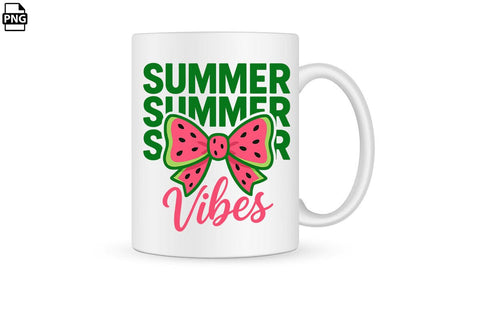 Watermelon Coquette Bow Summer Vibes PNG Printable File Sublimation Creativedesigntee 