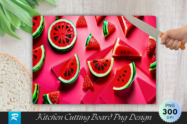 Watermelon Cutting Board PNG Sublimation Regulrcrative 