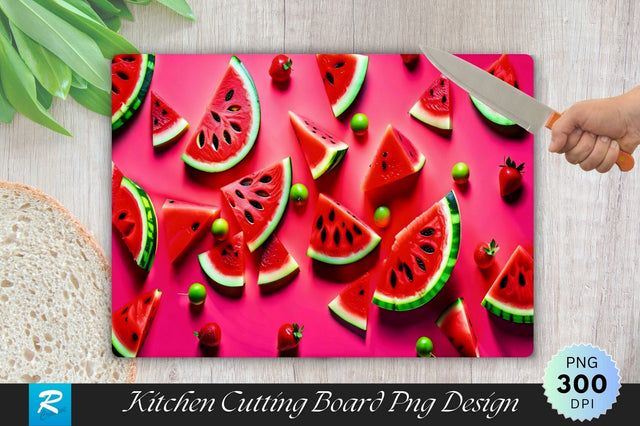 Watermelon Cutting Board PNG Sublimation Regulrcrative 