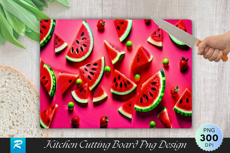 Watermelon Cutting Board PNG Sublimation Regulrcrative 