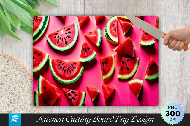 Watermelon Cutting Board PNG Sublimation Regulrcrative 