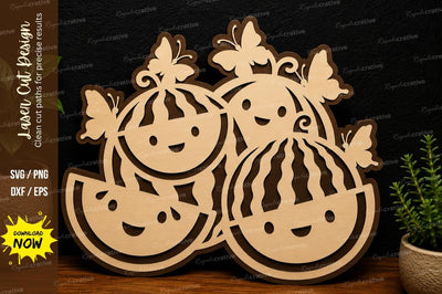 Watermelon Fruit Art laser cut svg File SVG Regulrcrative 