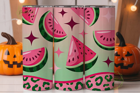 Watermelon Leopard 20oz Tumbler Sublimation PixelChick 