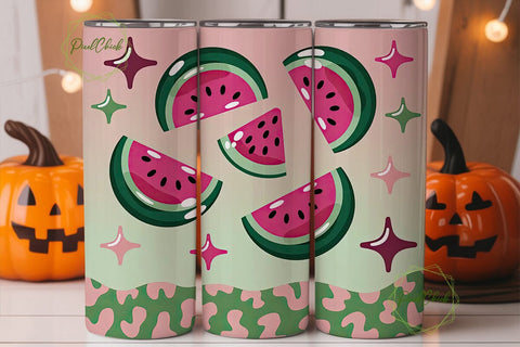 Watermelon Leopard 20oz Tumbler Sublimation PixelChick 