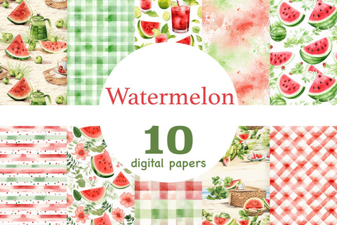 Watermelon Papers | Summer Pattern Bundle Digital Pattern GlamArtZhanna 
