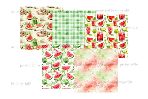 Watermelon Papers | Summer Pattern Bundle Digital Pattern GlamArtZhanna 