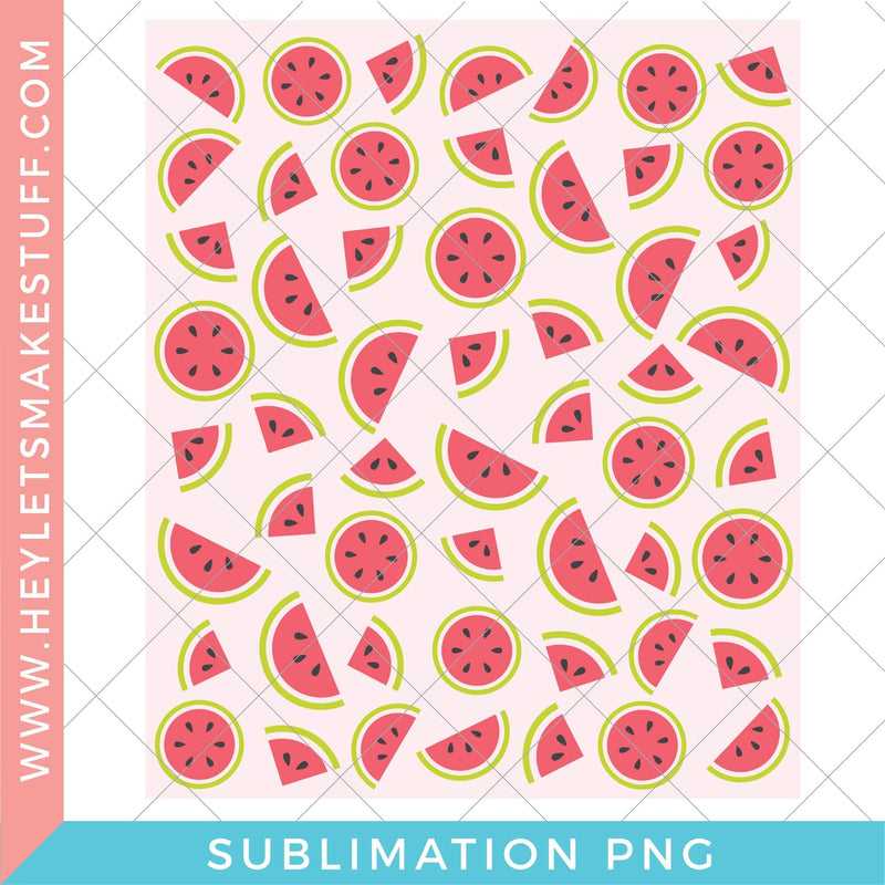 Watermelon Pattern - Sublimation Sublimation Hey Let's Make Stuff 