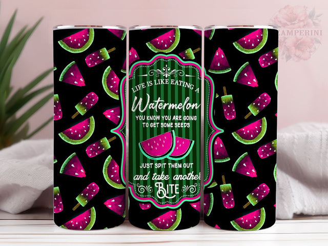 Watermelon Popsicles 20oz Tumbler Wrap PNG, Take Another Bite Tumber Png, Straight & Tapered Tumbler Wrap, Instant Digital Download Sublimation Li Zamperini 