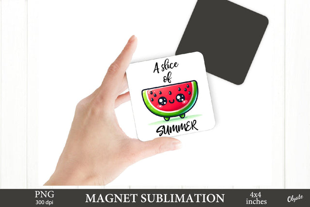 Watermelon Quote Magnet PNG. Magnet PNG Sublimation Olga Terlyanskaya 