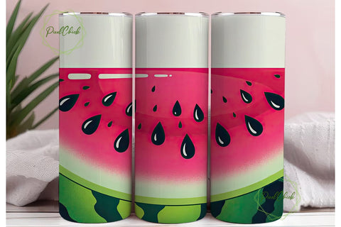 Watermelon Slice 20oz Tumbler Wrap Sublimation PixelChick 