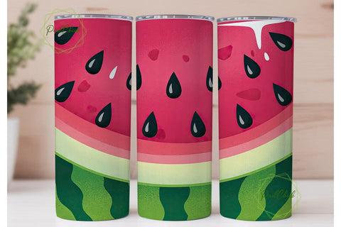 Watermelon Slice 20oz Tumbler Wrap Sublimation PixelChick 