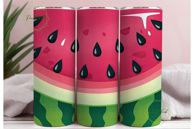 Watermelon Slice 20oz Tumbler Wrap Sublimation PixelChick 