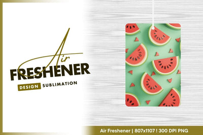 Watermelon slices air freshener png background Sublimation Regulrcrative 
