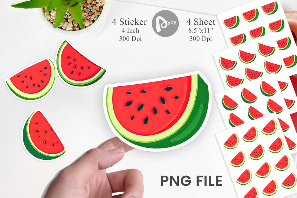 Watermelon Sticker - So Fontsy