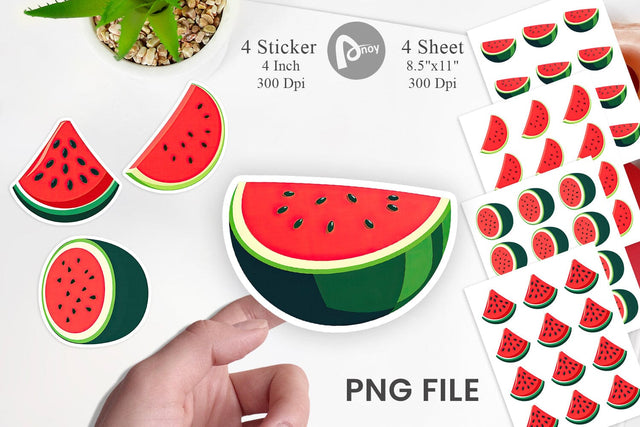 Watermelon Sticker Sublimation artnoy 
