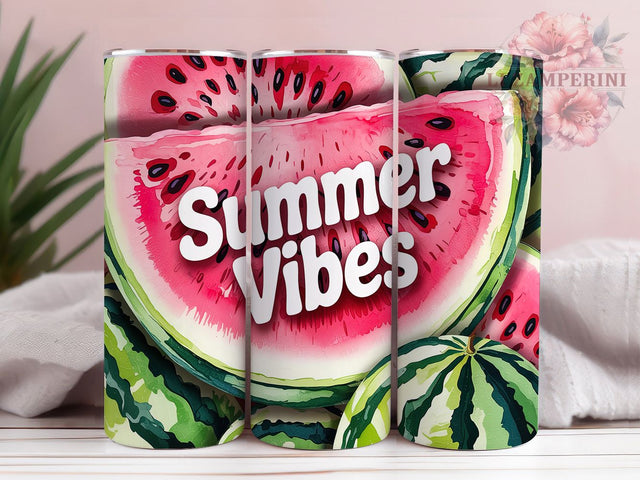 Watermelon Summer Fruit Tropical Tumbler, Summer Vibes Tumbler, Fruit Tumbler Design, 20oz Sublimation Wrap, Pink Tropical Tumbler, Cute Summer Tumbler, Fresh Fruit Tumbler Wrap Sublimation Li Zamperini 
