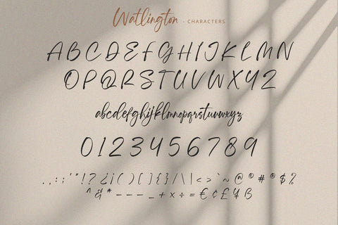 Watlington - Handwritten Font Font Alpaprana Studio 