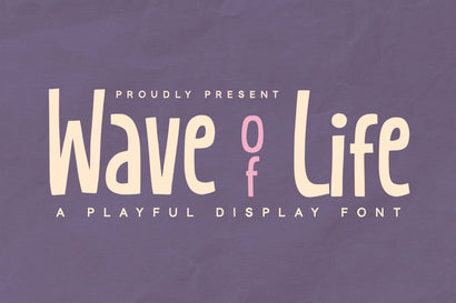 Wave of Life - Display Font Font Alpaprana Studio 
