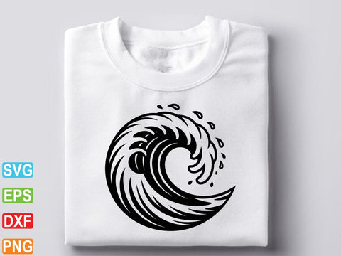 WAVE SVG, Wave Svg Cut Files For Cricut, Wave Clipart SVG Creativeart88 
