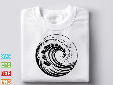 WAVE SVG, Wave Svg Cut Files For Cricut, Wave Clipart SVG Creativeart88 