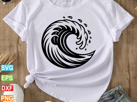 WAVE SVG, Wave Svg Cut Files For Cricut, Wave Clipart SVG Creativeart88 