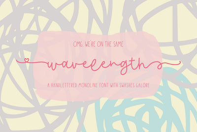 Wavelength Script Font Beck McCormick 