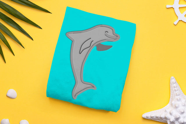 Waving Dolphin Applique Embroidery Embroidery/Applique DESIGNS Designed by Geeks 