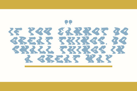 Wavy College Font Dm Letter Studio 