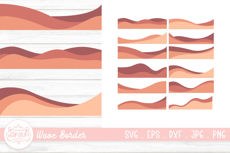 Wavy design element. Decor for brochure, banner, and flyer. SVG dapiyupi store 