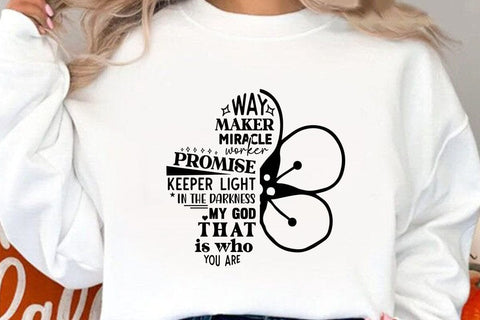 way maker miracle worker promise SVG Angelina750 